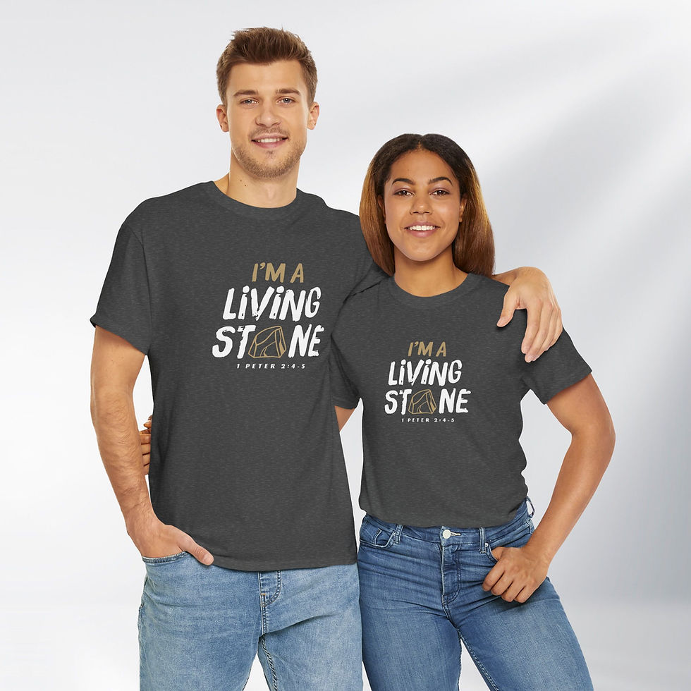 Thumbnail: Are you a Living Stone? Simply Design Series – Unisex Cotton Tee (Dark)