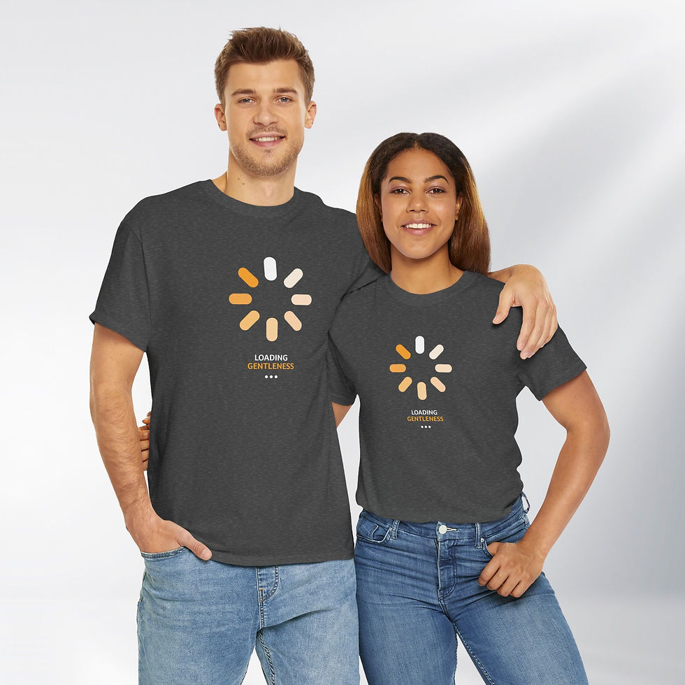 Thumbnail: Loading Gentleness. Fun Series – Unisex Cotton Tee (Dark)