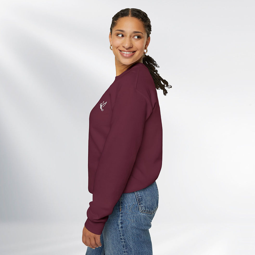 Thumbnail: Comfort with a Dove & Cross! Essential – Unisex Crewneck Sweatshirt (Dark)