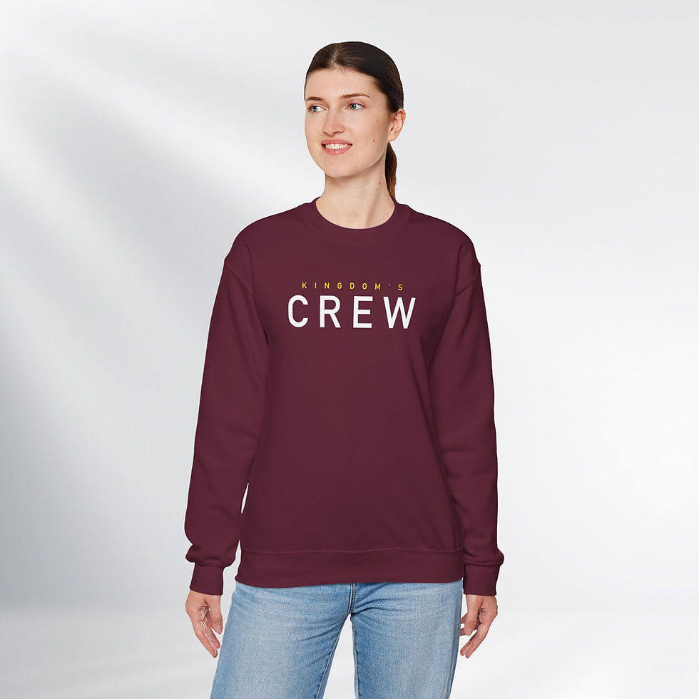 Be a Kingdom's Crew! Fun Series – Unisex Crewneck Sweatshirt (Dark)