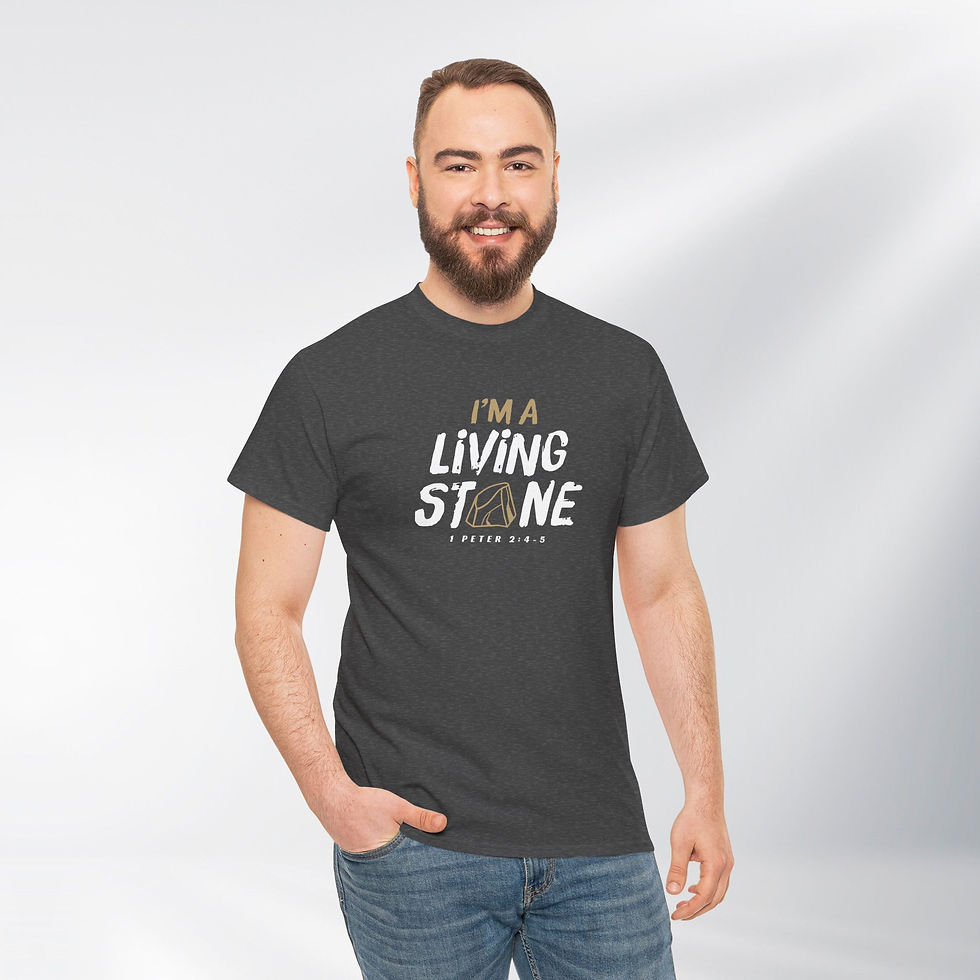 Thumbnail: Are you a Living Stone? Simply Design Series – Unisex Cotton Tee (Dark)