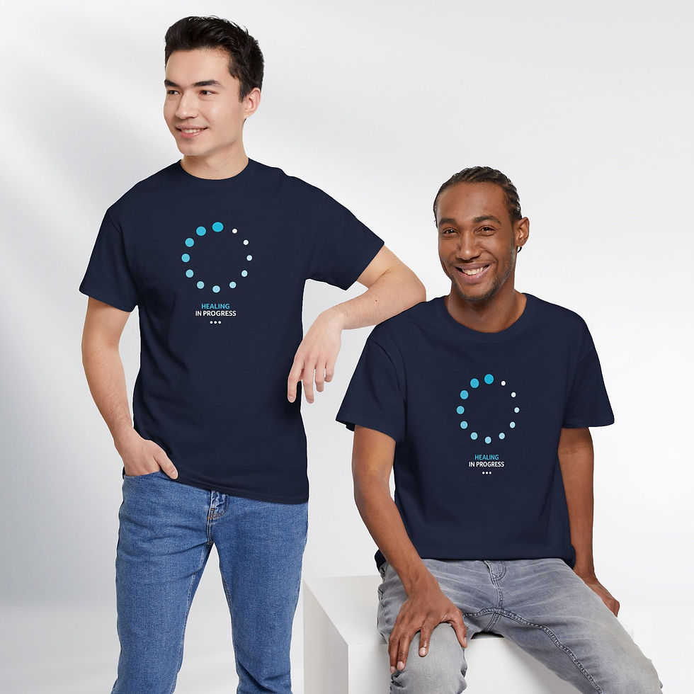 Thumbnail: Healing In Progress. Fun Series – Unisex Cotton Tee (Dark)