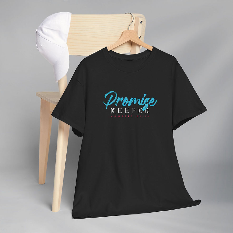 Thumbnail: HE is a Promise Keeper! Simply Design Series – Unisex Cotton Tee (Dark)