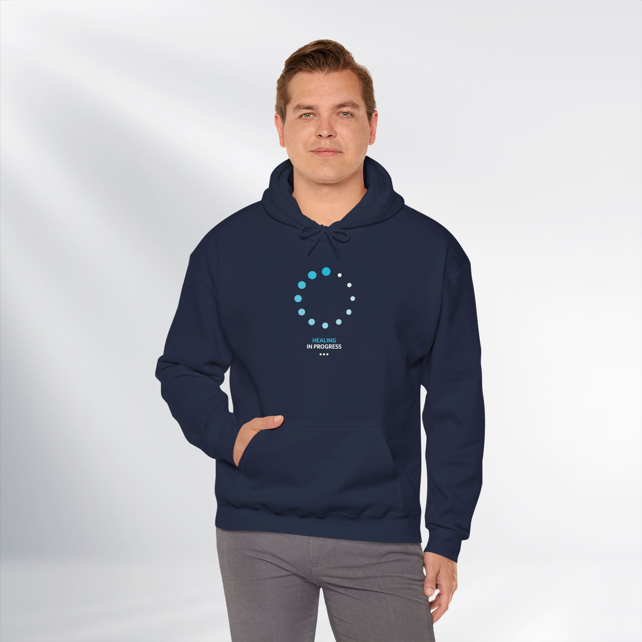 Healing In Progress. Fun Series – Unisex Hooded Sweatshirt (Dark)