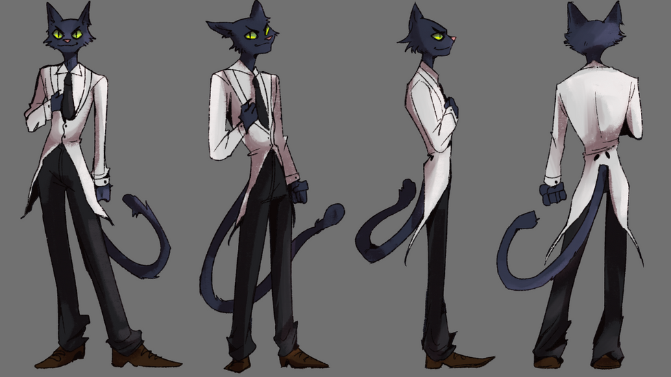detective cat turnaround