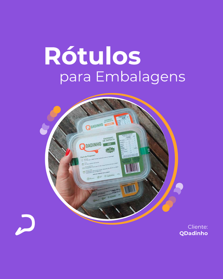 Arte para Embalagens - Cliente Qdadinho