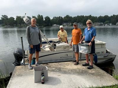 These are some of the volunteers who have been taking water samples and collecting data for water quality on Tri Lakes for 4 years.