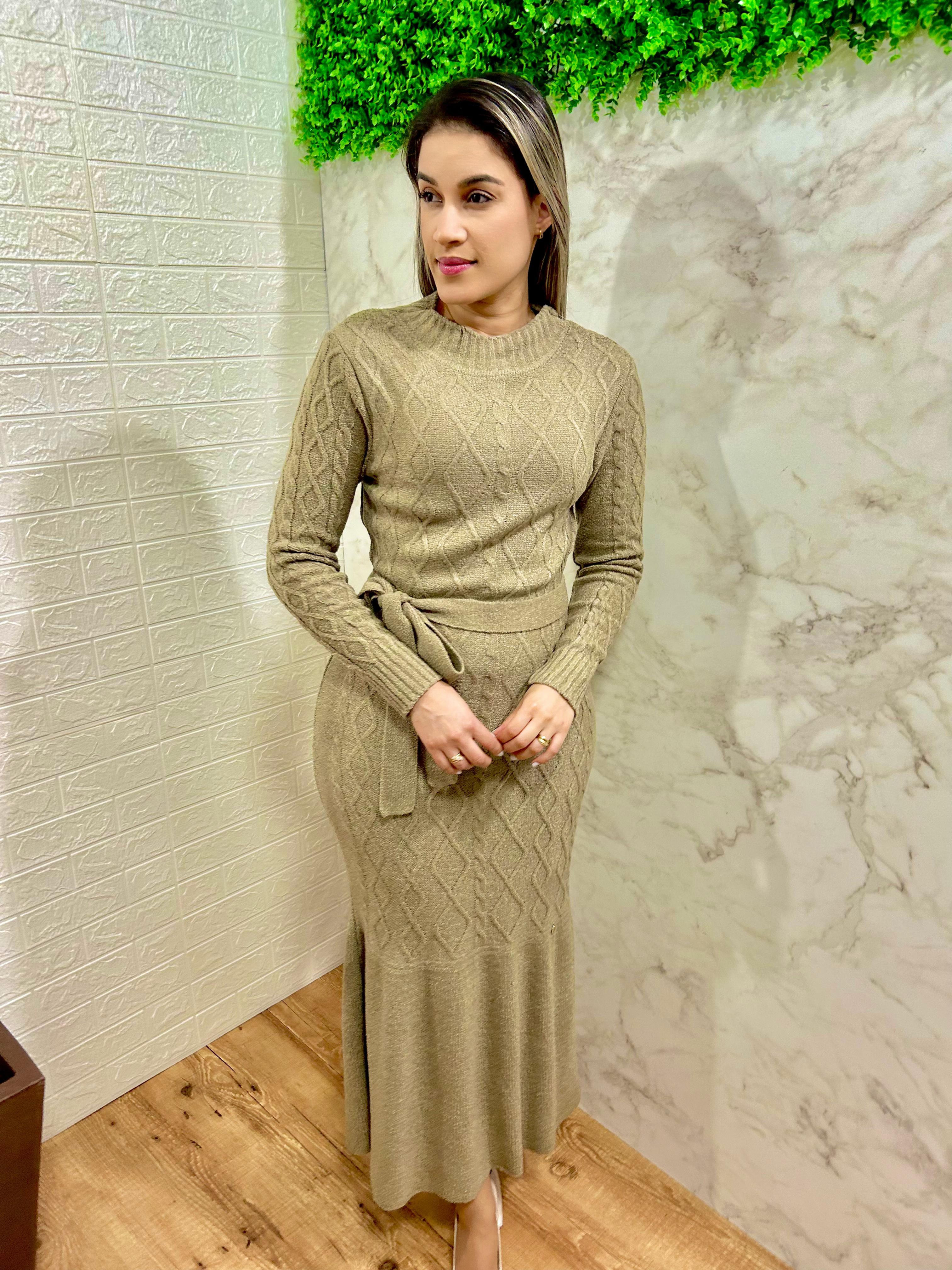 Vestido Suelen Areia