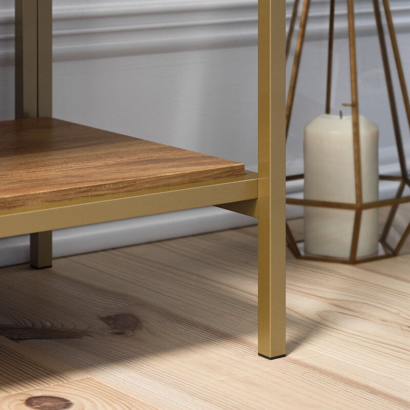 Thumbnail: Gold Square 70.88'' H x 30'' W Metal Etagere Bookcase