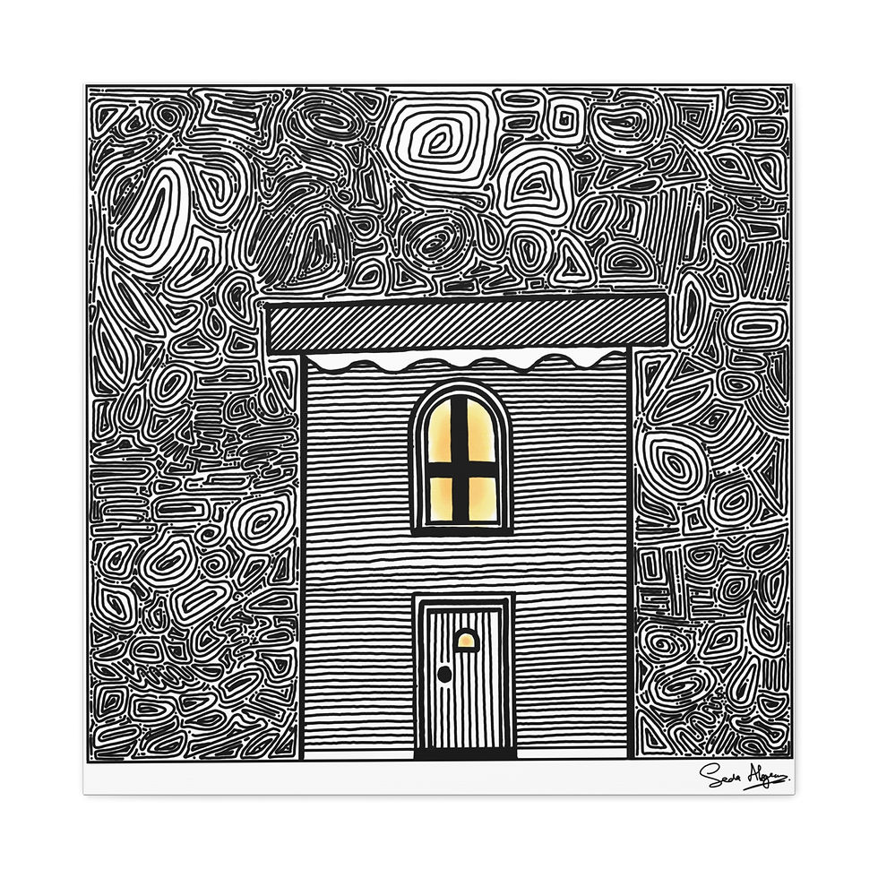 Thumbnail: Midnight Sanctuary" Matte Canvas Print, Stretched, 1.25 inches