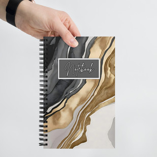 Dotted page layout of spiral notebook