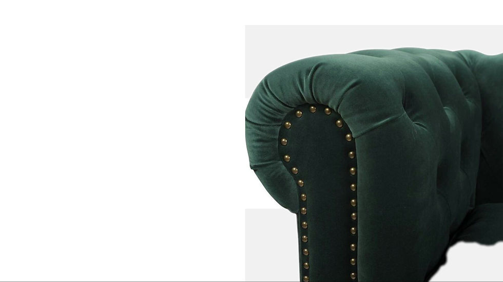 Thumbnail: Refined Comfort 91" Linen Rolled Arm Chesterfield Sofa