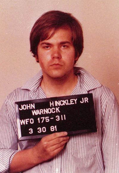 John Hinckley, Jr. Aufnahme des FBI am Tag des Attentats