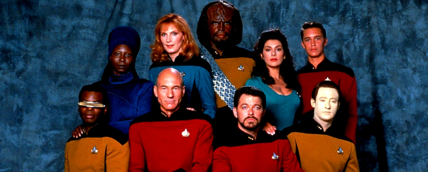 Der Cast von “Star Trek: The Next Generation” in Season 3 [1989/90] (Bild: CBS).