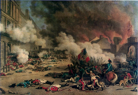 La prise des Tuileries, Gemälde von Jean Duplessis-Bertaux, 1793