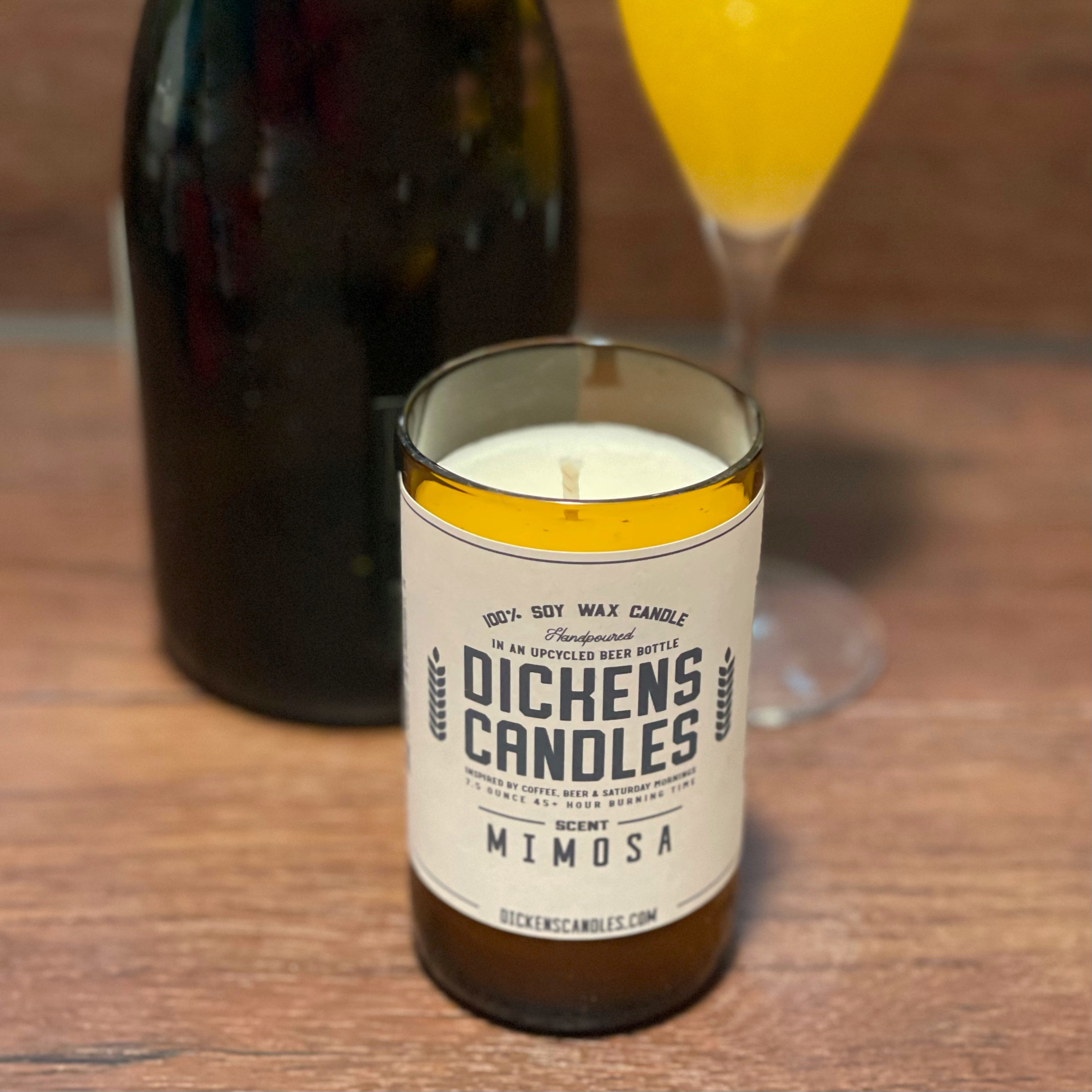 Mimosa - 7.5oz Amber Candle