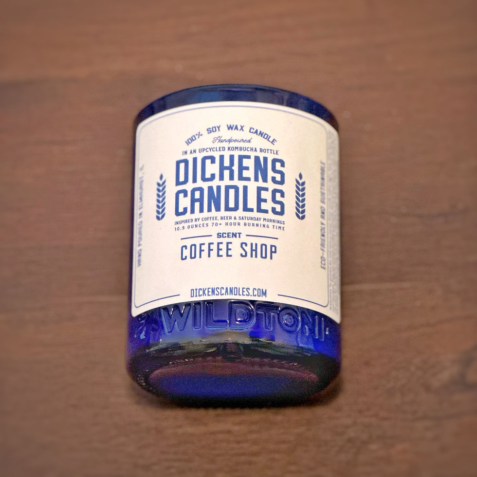 Thumbnail: Coffee Shop - 10.9oz Cobalt Blue Candle