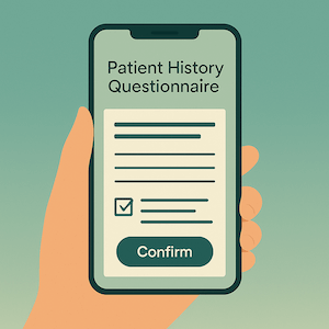 A patient booking her medical cannabis online appointment