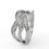 Thumbnail: Relik 'Rhythm' Moissanite Intertwine Ring