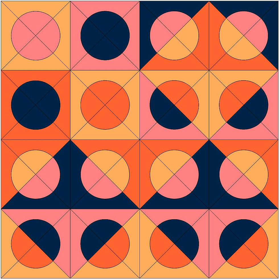 Thumbnail: Split The Difference digital quilt pattern