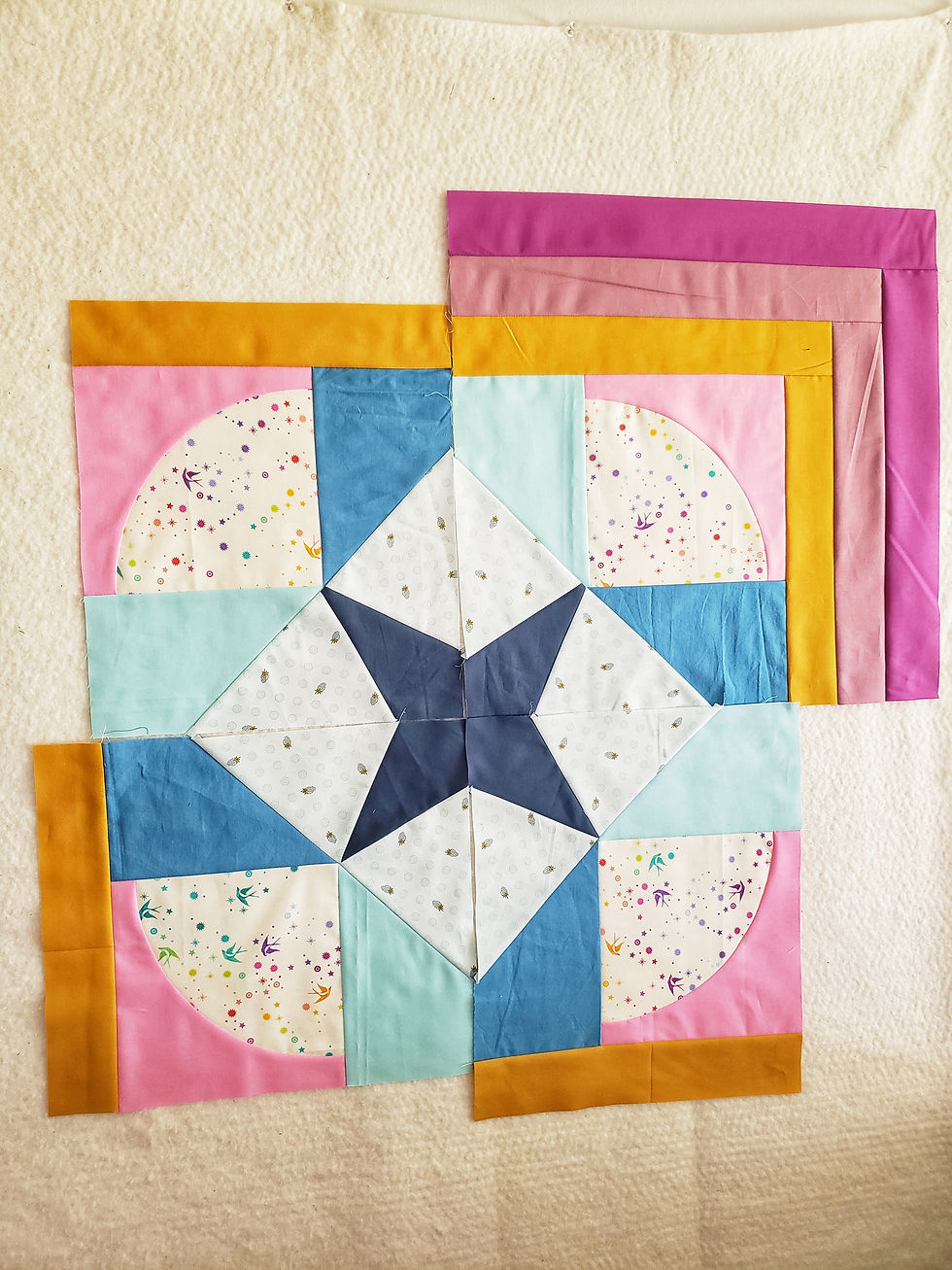 Thumbnail: Gleaming The Cube quilt pattern