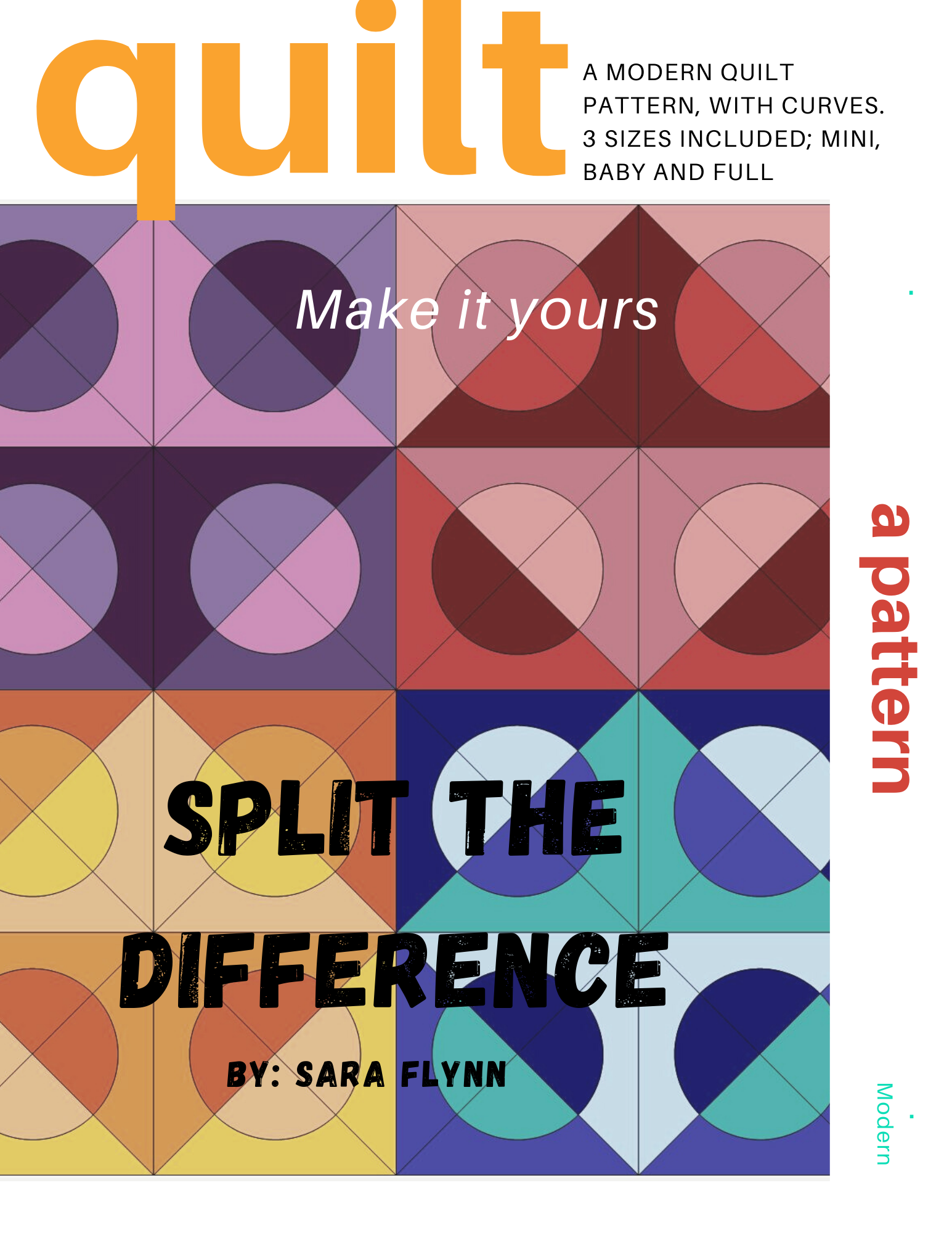 Split The Difference digital quilt pattern