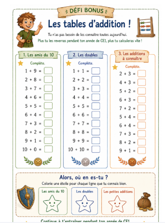 Miniature : Préparer la rentrée en CE1
