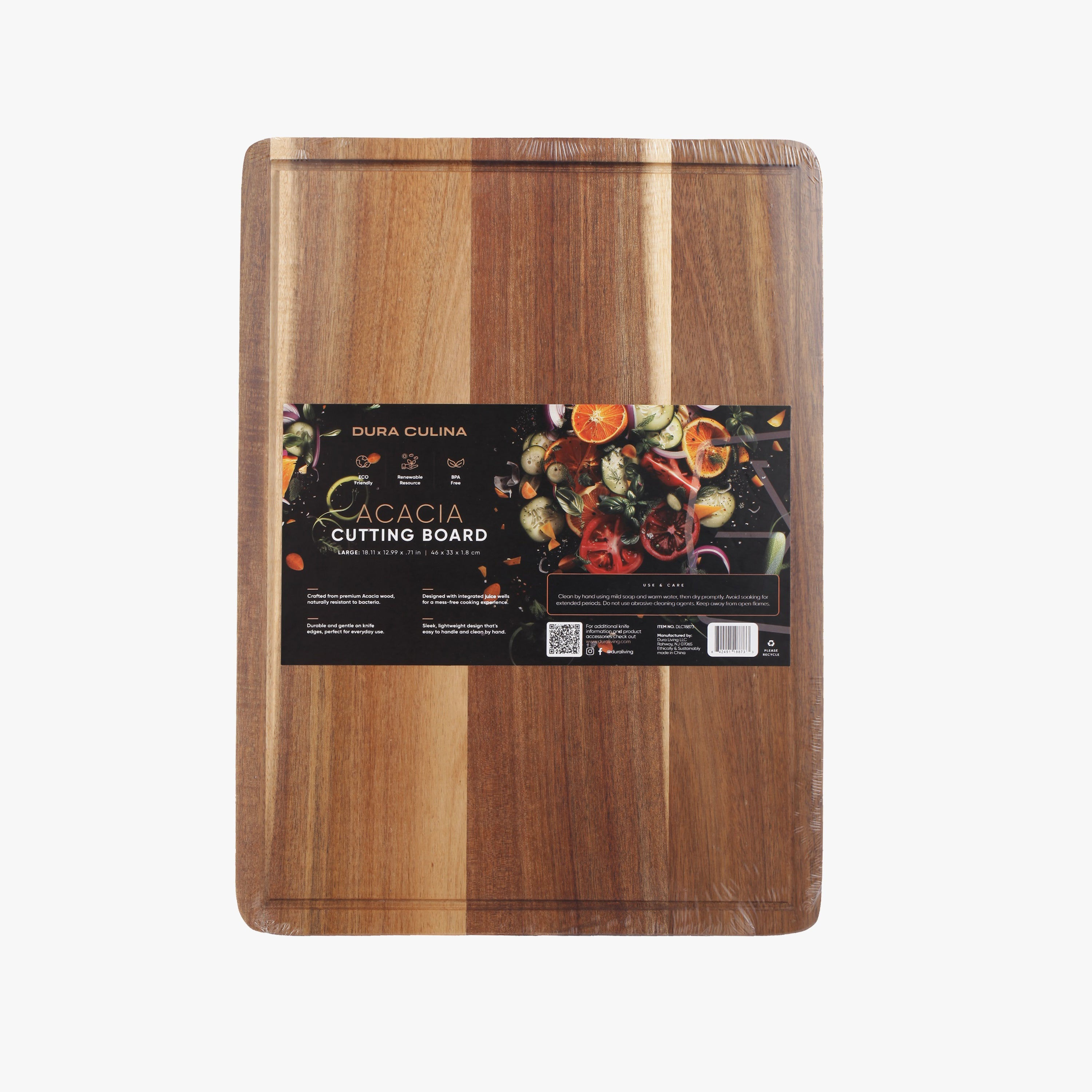 Acacia Wood Cutting Board: Large – (18.11” X 13”)