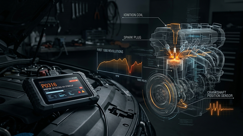 P0316 code misfire detected on startup during the first 1000 revolutions