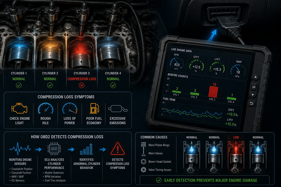 How OBD2 Helps Detect Engine Compression Loss Symptoms