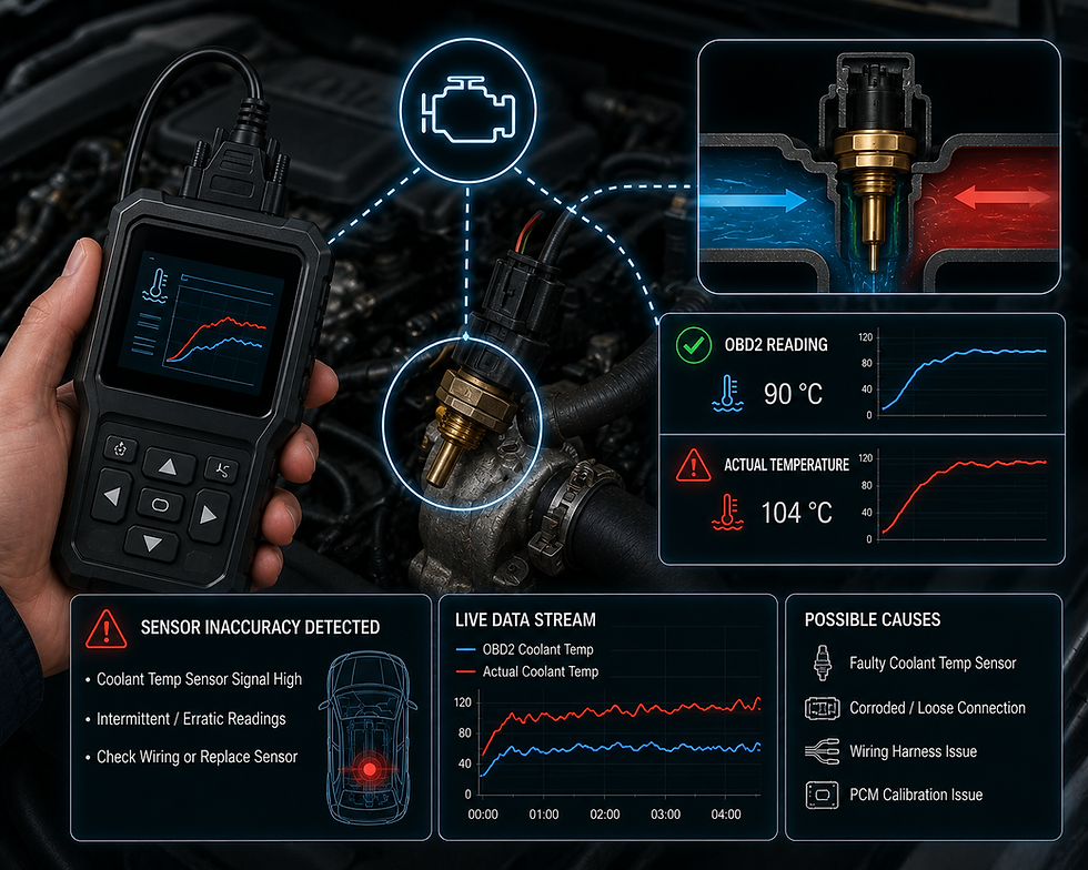 How OBD2 Helps Detect Engine Coolant Sensor Inaccuracies