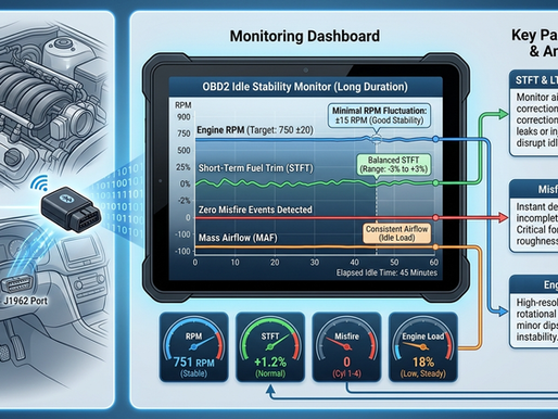 How OBD2 Helps Monitor Engine Stability During Long Idle Periods