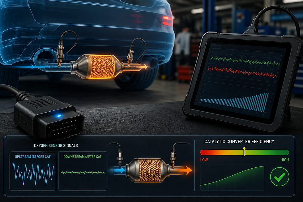 How OBD2 Helps Detect Engine Catalytic Converter Efficiency Loss