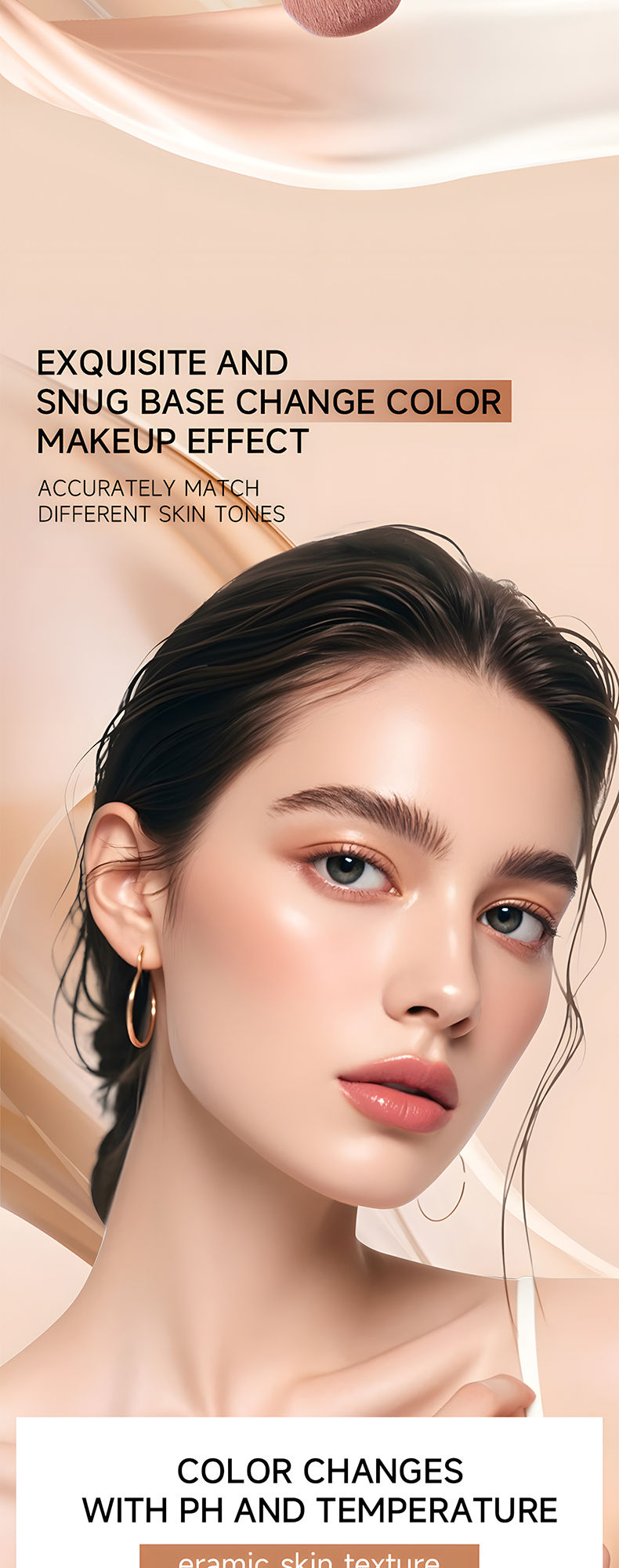 Miniatura: O'CHEAL Temperature Changing Foundation Stick Facial Coverage Blemishes Pores Do