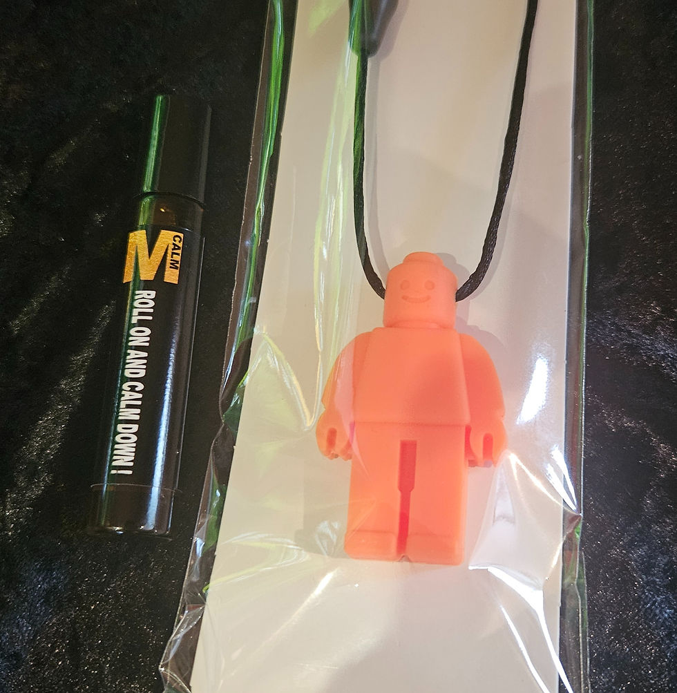 Thumbnail: Chew sensory necklace and Roll on,  MINI FIGURES