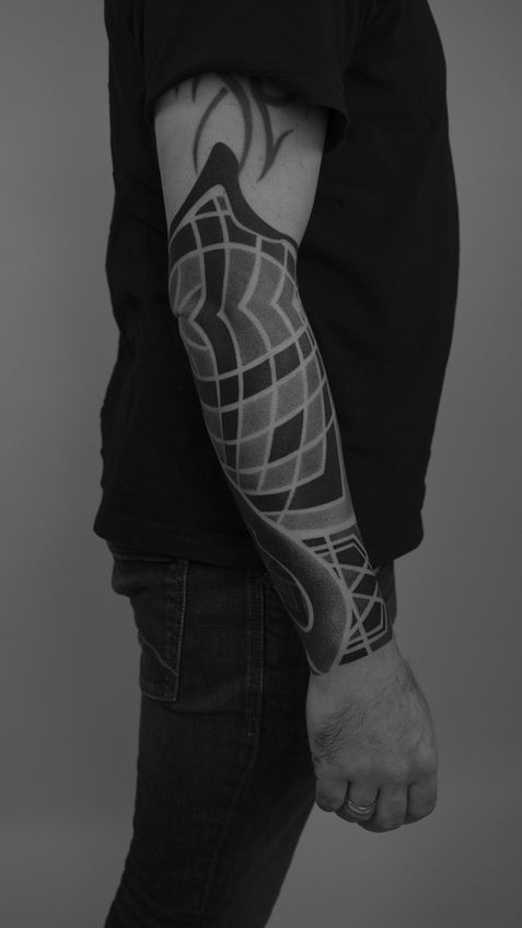 Tattoo on the arm.