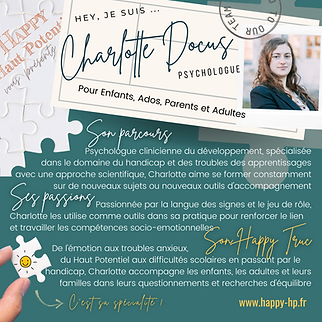Charlotte DOCUS - Happy Haut Potentiel