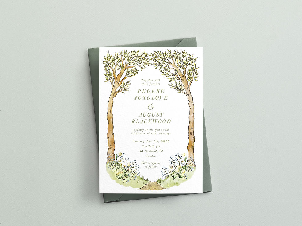 Woodland - Wedding Invitation
