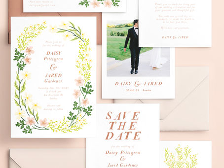 Fresh Drop: This Wedding Invitation Is A Love Letter To Delicate Florals