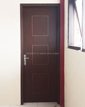 Pintu WPC tanpa finishing motif BB Khusus untuk sekolahan