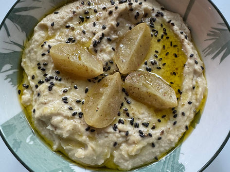 Houmous crémeux au citron confit