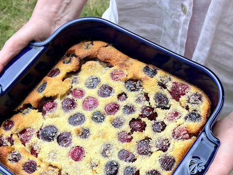 Clafoutis aux cerises, sans gluten