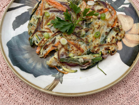 Galettes coréennes aux légumes « Yachaejon »
