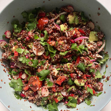 Taboulé au quinoa rouge