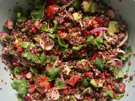Taboulé au quinoa rouge