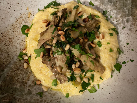 Polenta crémeuse aux cèpes