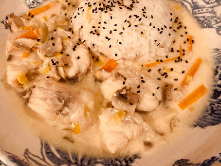 Blanquette de lotte au lait de coco