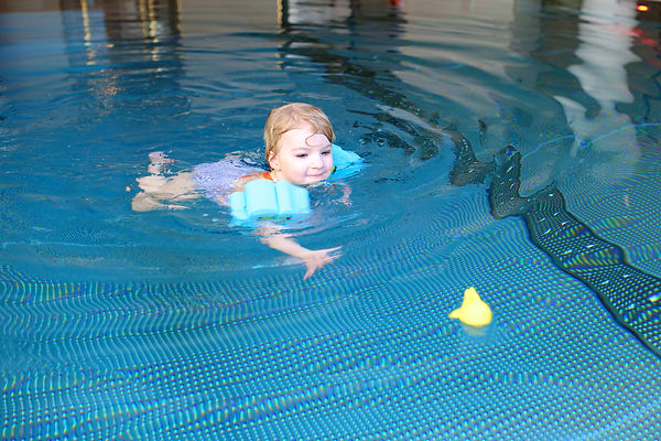 Healthy active little child, laughing bl