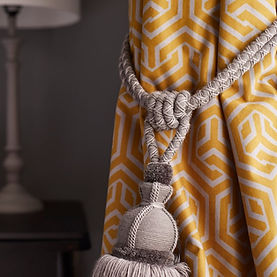 Troynorth tieback with Arley House curtain fabric