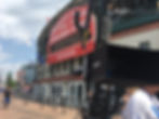 videotaping exterior of Wrigley field with marquee